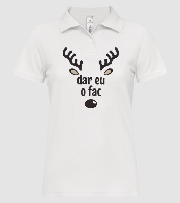 Dar eu o fac crăciun chiar căprioară Alb model alb pe tricou