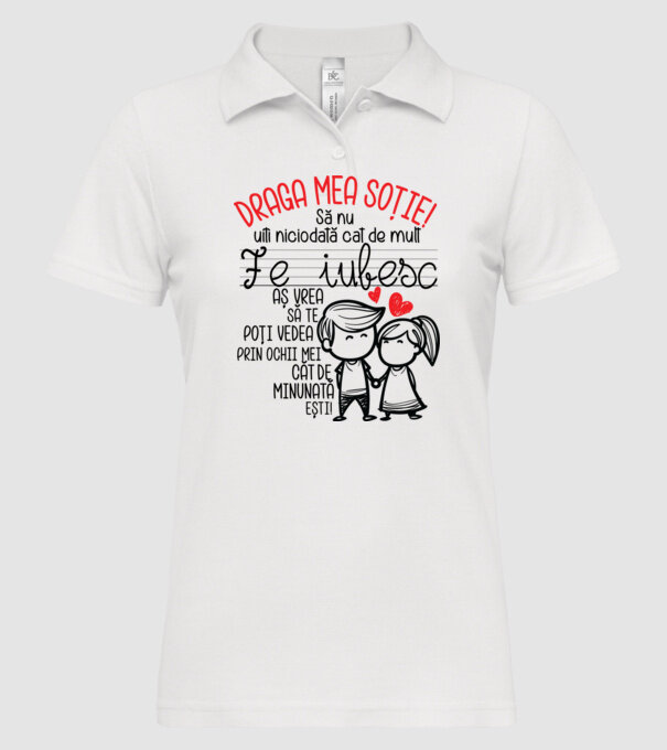 dragul meu soț javitott2411 model alb pe tricou