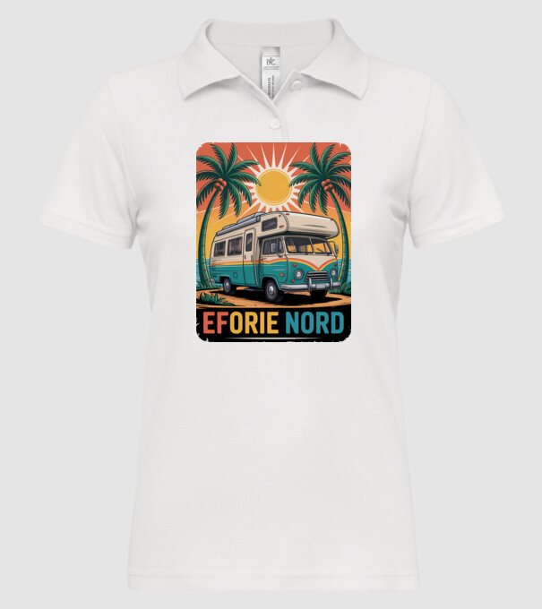 Eforie Nord model alb pe tricou
