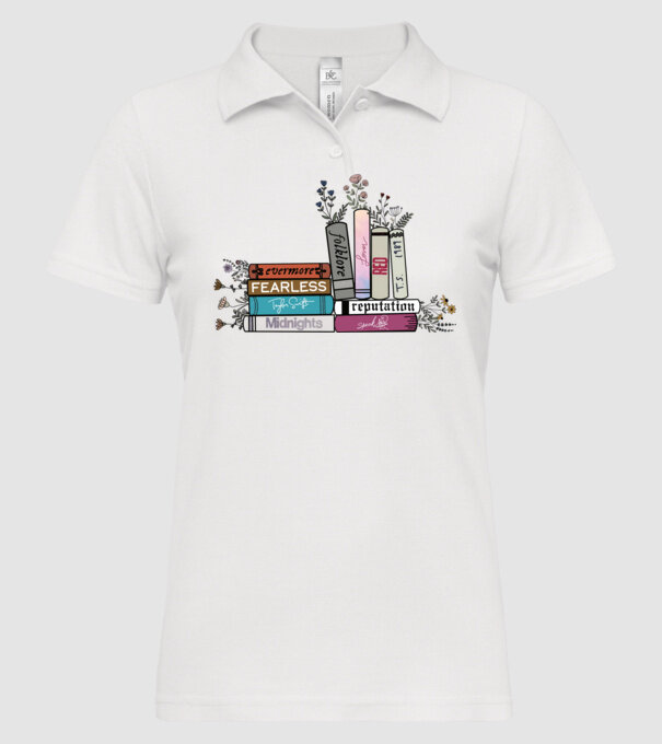 Eras tour books color 2 model alb pe tricou
