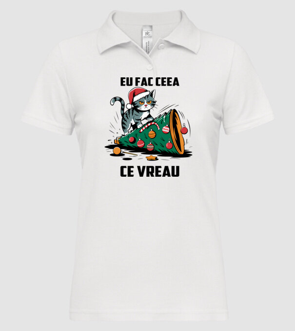 Eu fac ceea ce vreau Alb model alb pe tricou