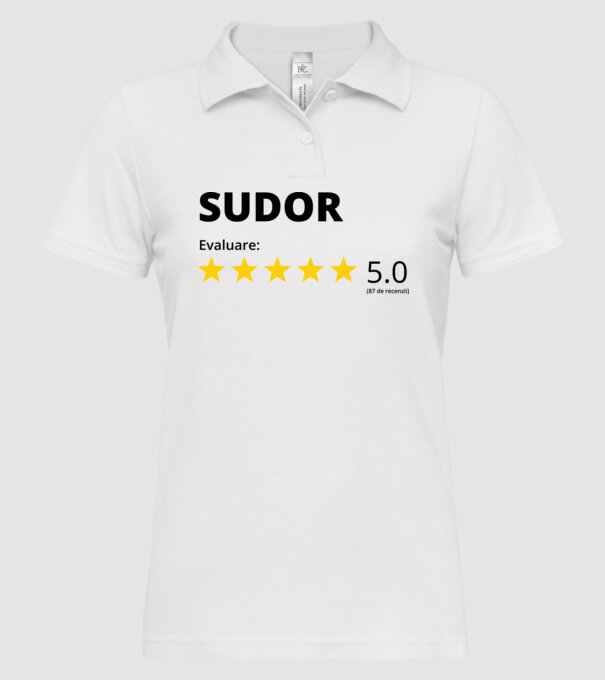 Evaluare - SUDOR model alb pe tricou