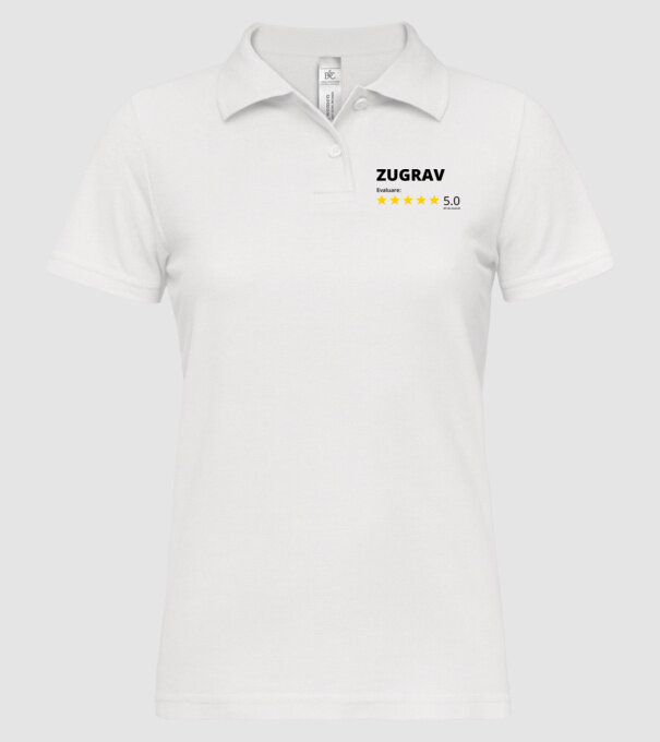Evaluare - ZUGRAV model alb pe tricou