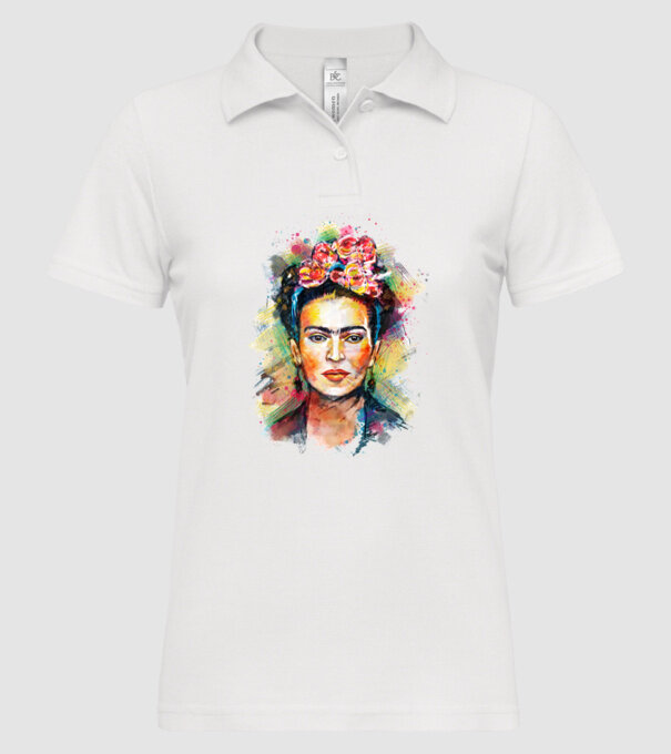 Frida Kahlo model alb pe tricou