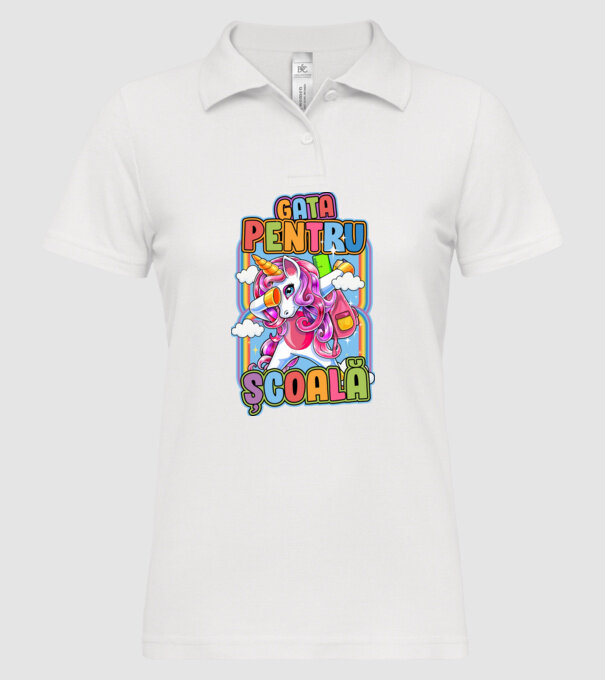 Gata pentru școală D1947707 model alb pe tricou