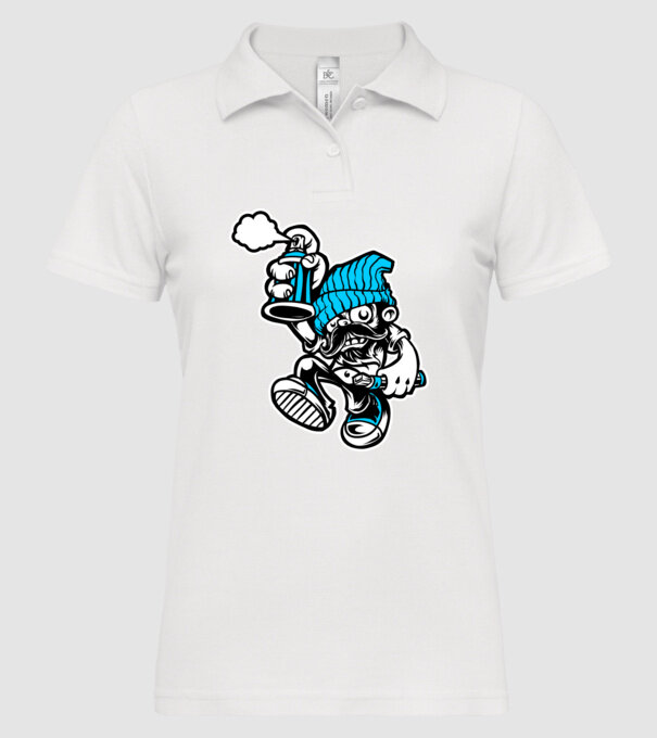Graffiti model alb pe tricou
