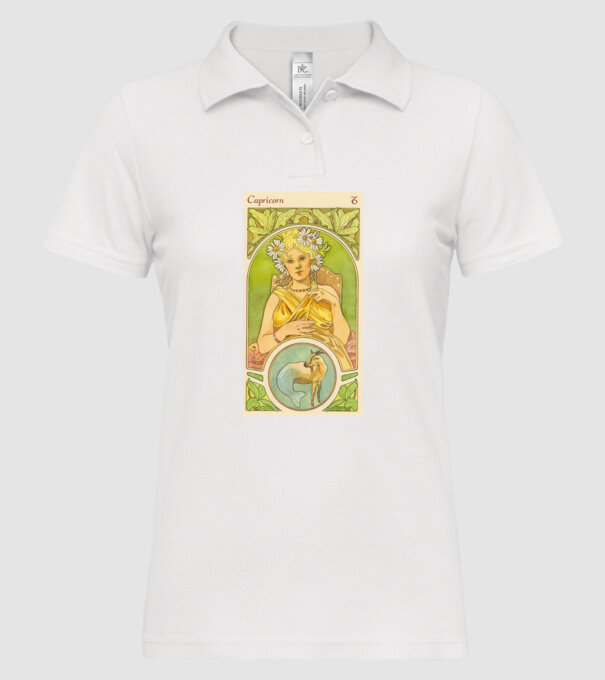 Horoscop Tarot CAPRICORNUL model alb pe tricou