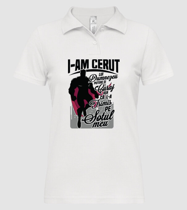 I-am cerut lui Dumnezeu putere și curaj - așa că l-a trimis pe soțul meu model alb pe tricou