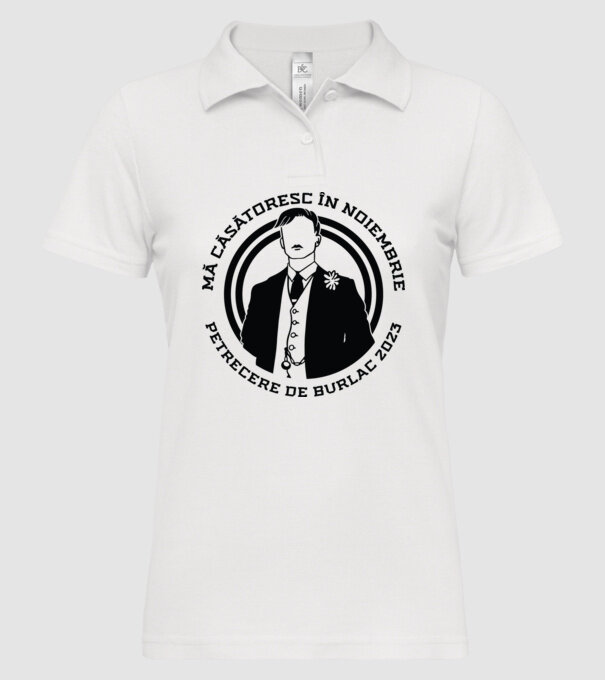 mă căsătoresc în noiembrie - petrecere de burlac model alb pe tricou