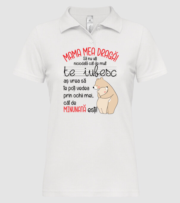 Mama Cât de minunat ești model alb pe tricou