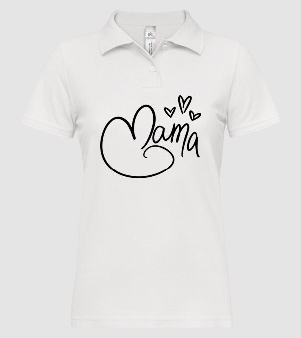 mama model alb pe tricou