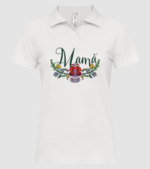 Mamă model alb pe tricou