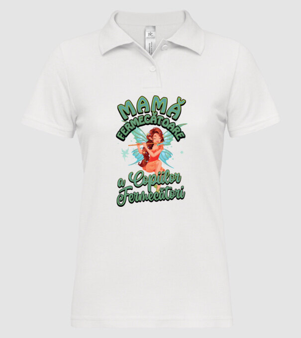 Mamă fermecătoare a copiilor fermecători model alb pe tricou