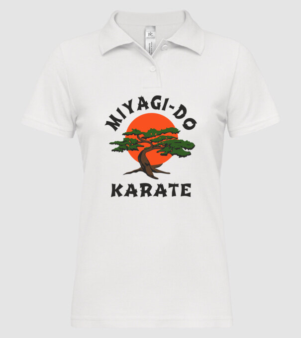 Miyagi-do karate cobra kai model alb pe tricou