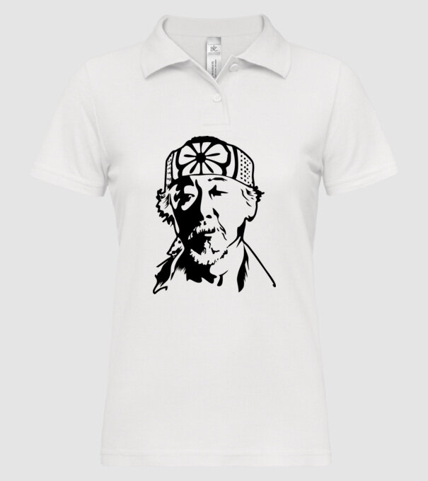 Miyagi head cobra kai model alb pe tricou