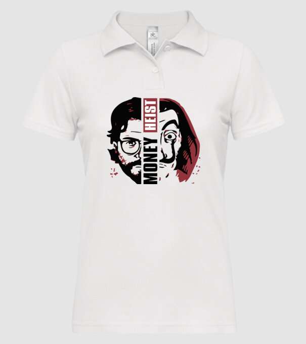 money heist professor model alb pe tricou