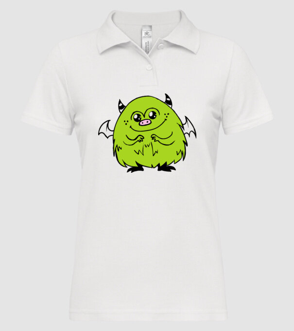 monstruleț model alb pe tricou