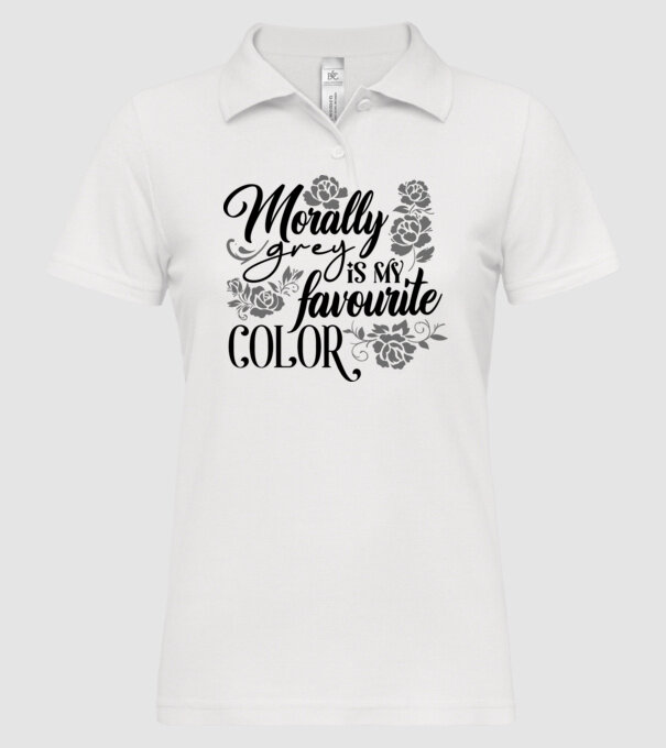 Moraly Gray is my favorite color model alb pe tricou