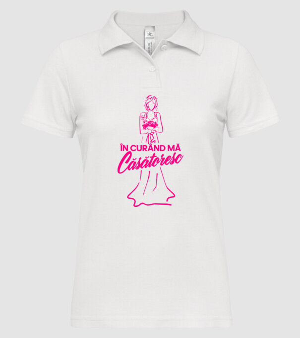 În curând mă căsătoresc model alb pe tricou