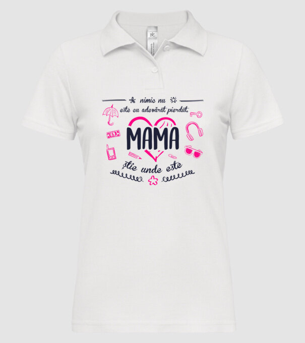nimic nu este cu adevărat pierdut, mama știe unde este model alb pe tricou