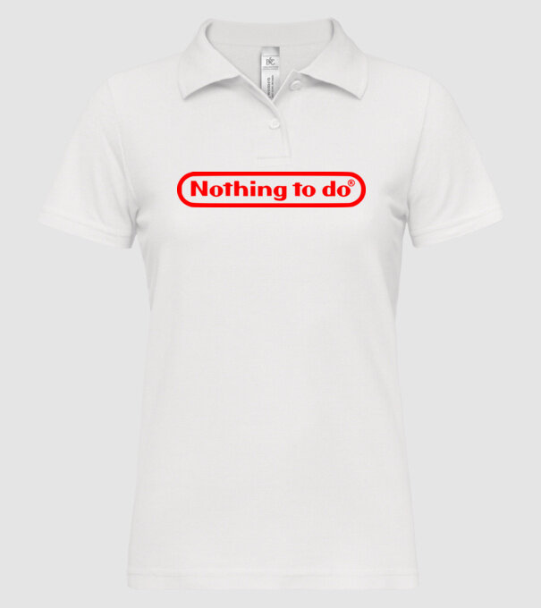 Nothing to do model alb pe tricou
