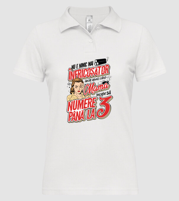 Nu e nimic mai înfricoșător decât model alb pe tricou