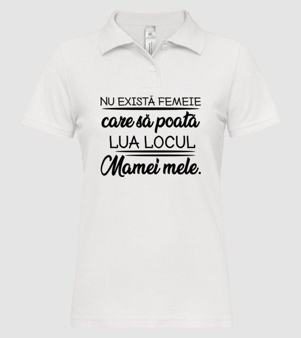 Nu exista femeie model alb pe tricou