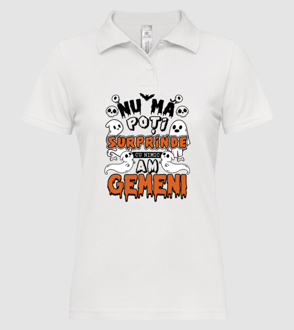 Nu mă poți surprinde cu nimic, am gemeni model alb pe tricou
