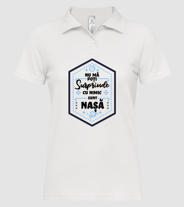 Nu mă poți surprinde cu nimic, sunt naș model alb pe tricou