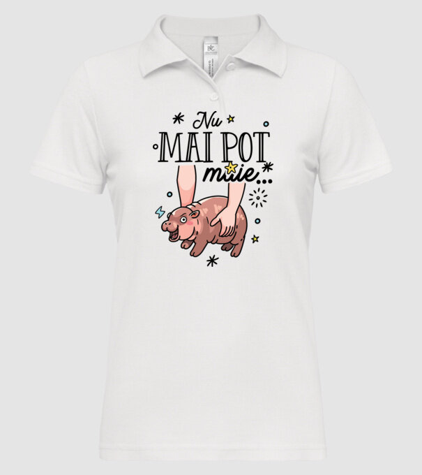 Nu mai pot muie... model alb pe tricou