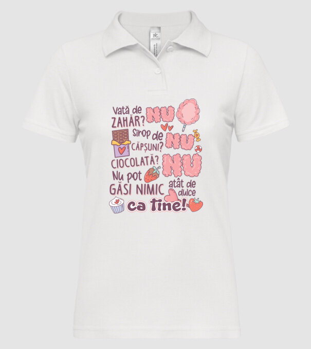 Nu pot găsi nimic-atât de dulce ca tine model alb pe tricou