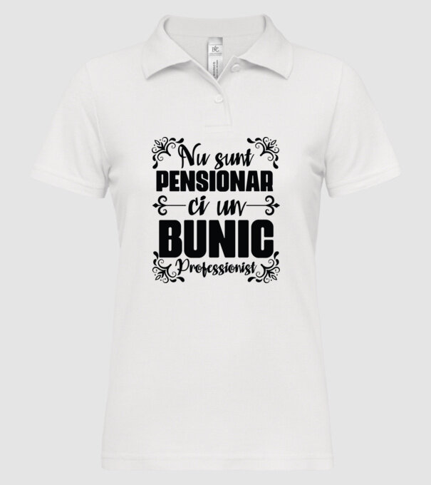 Nu sunt_pensionar, ci un bunic profesionist model alb pe tricou