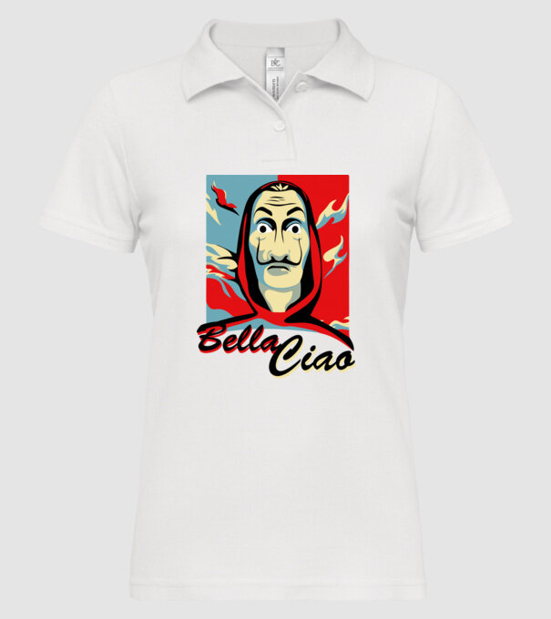 obey bella ciao model alb pe tricou