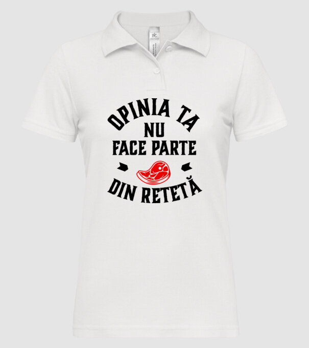 Opinia ta nu face parte din rețetă model alb pe tricou