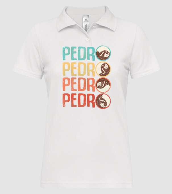Pedro Pedro retro model alb pe tricou