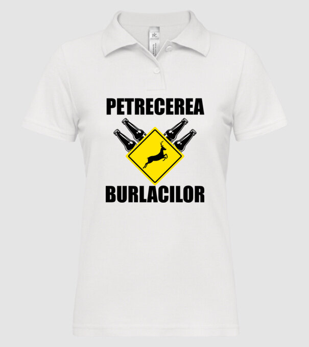 petrecerea burlacilor model alb pe tricou