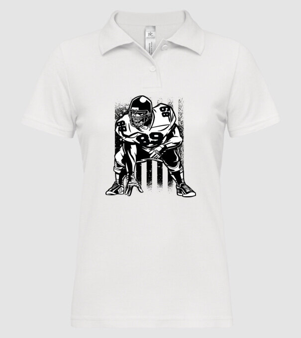 PLAYER model alb pe tricou