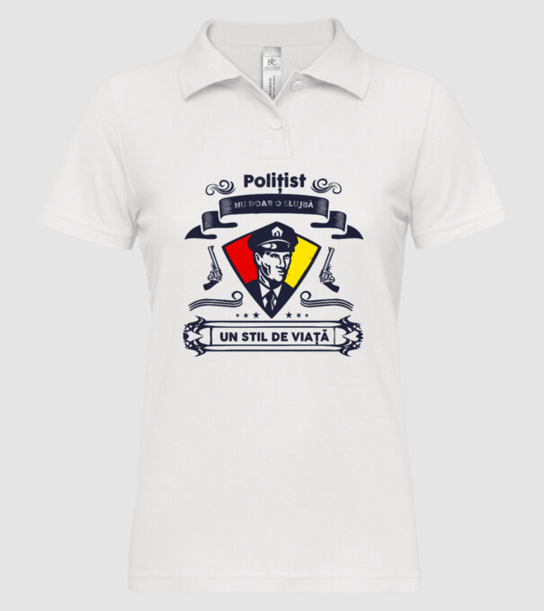 Polițist - Nu doar o slujbă - Un stil de viață model alb pe tricou
