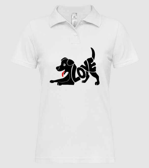 Puppy love model alb pe tricou