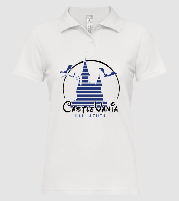 România CastleVania model alb pe tricou