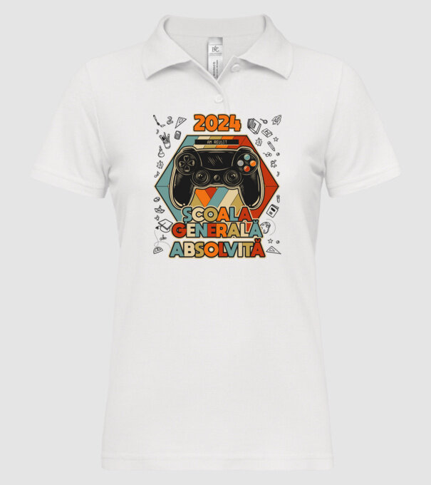 școala generală școala generală model alb pe tricou