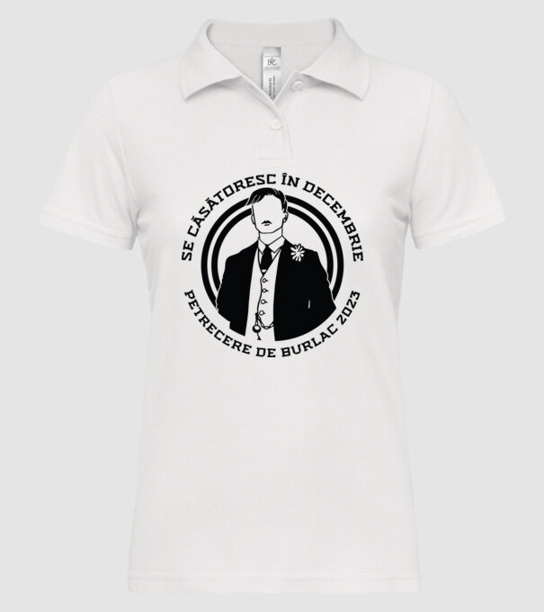 Se căsătoresc în decembrie model alb pe tricou