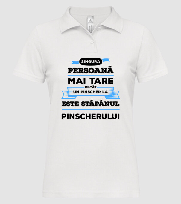 singura persoană mai tare decât un Husky este stăpânul Husky-ului model alb pe tricou