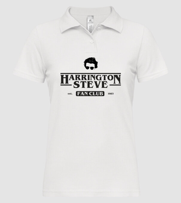 steve harrington fan club model alb pe tricou