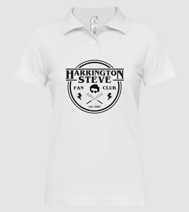 steve harrington fan club est 1983 model alb pe tricou
