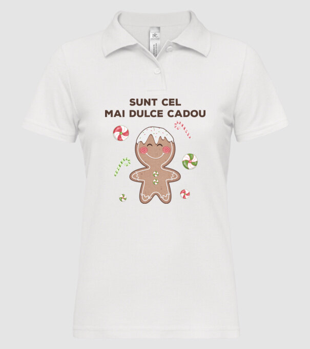 Sunt cel mai dulce cadou model alb pe tricou