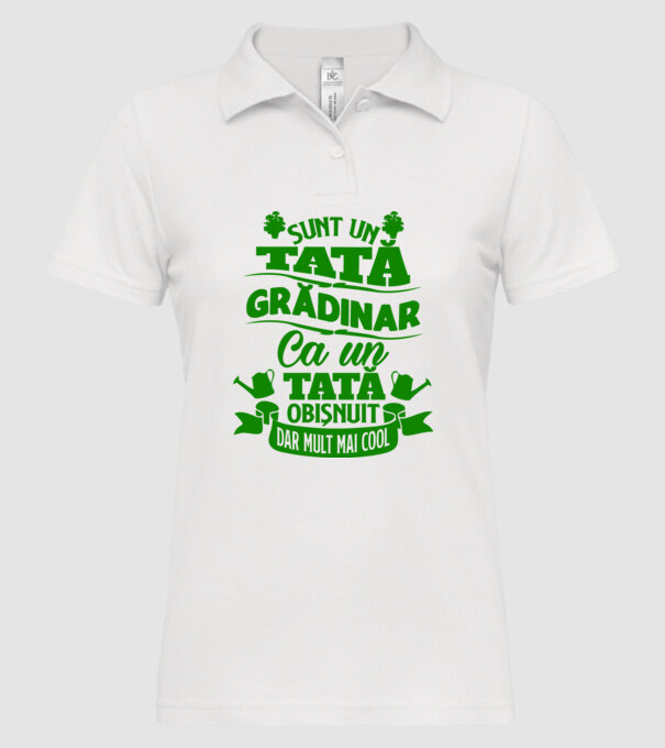 Sunt un tată grădinar model alb pe tricou