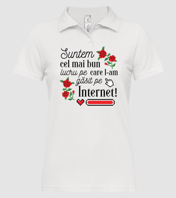 Suntem cel mai bun lucru pe care l-am găsit pe internet model alb pe tricou