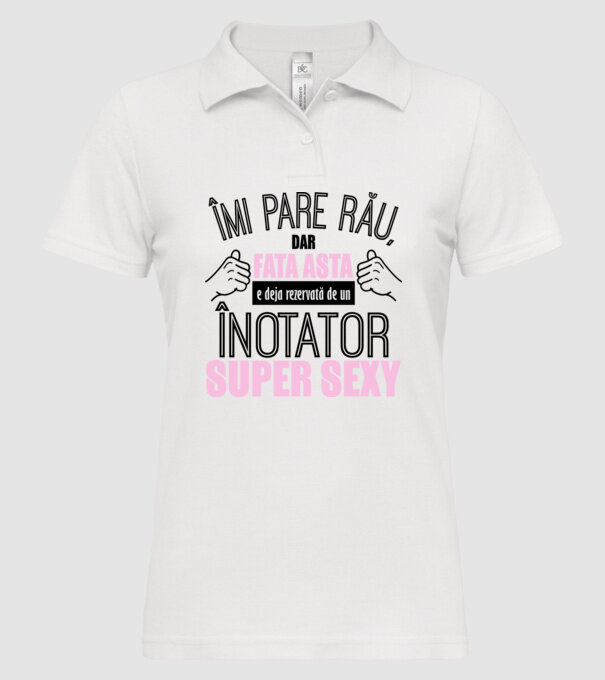 Îmi pare rău, dar fata asta e deja rezervată de un ÎNOTĂTOR super sexy model alb pe tricou