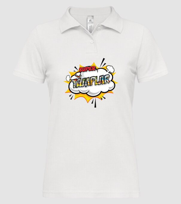Super Tâmplar model alb pe tricou